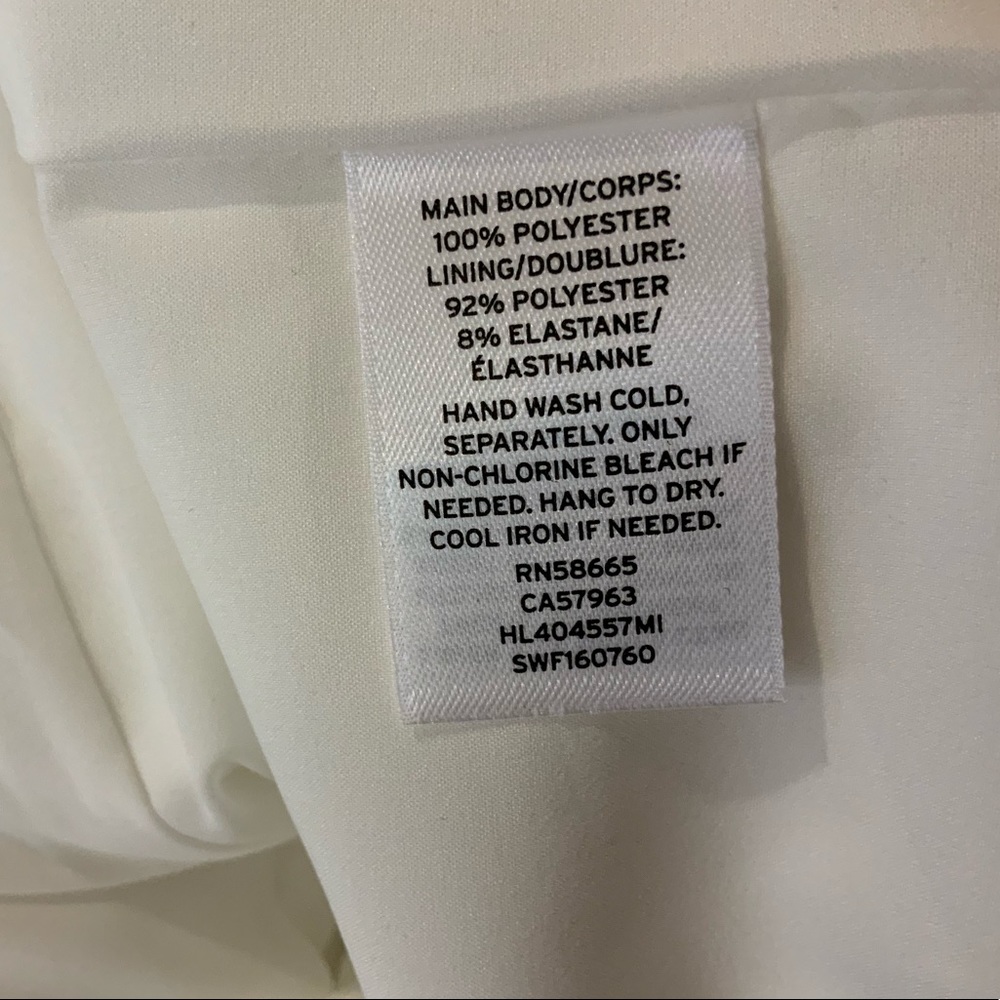 🆕Chelsea28 White Asymmetrical Cocktail Dress SZ 0 - Picture 8 of 8